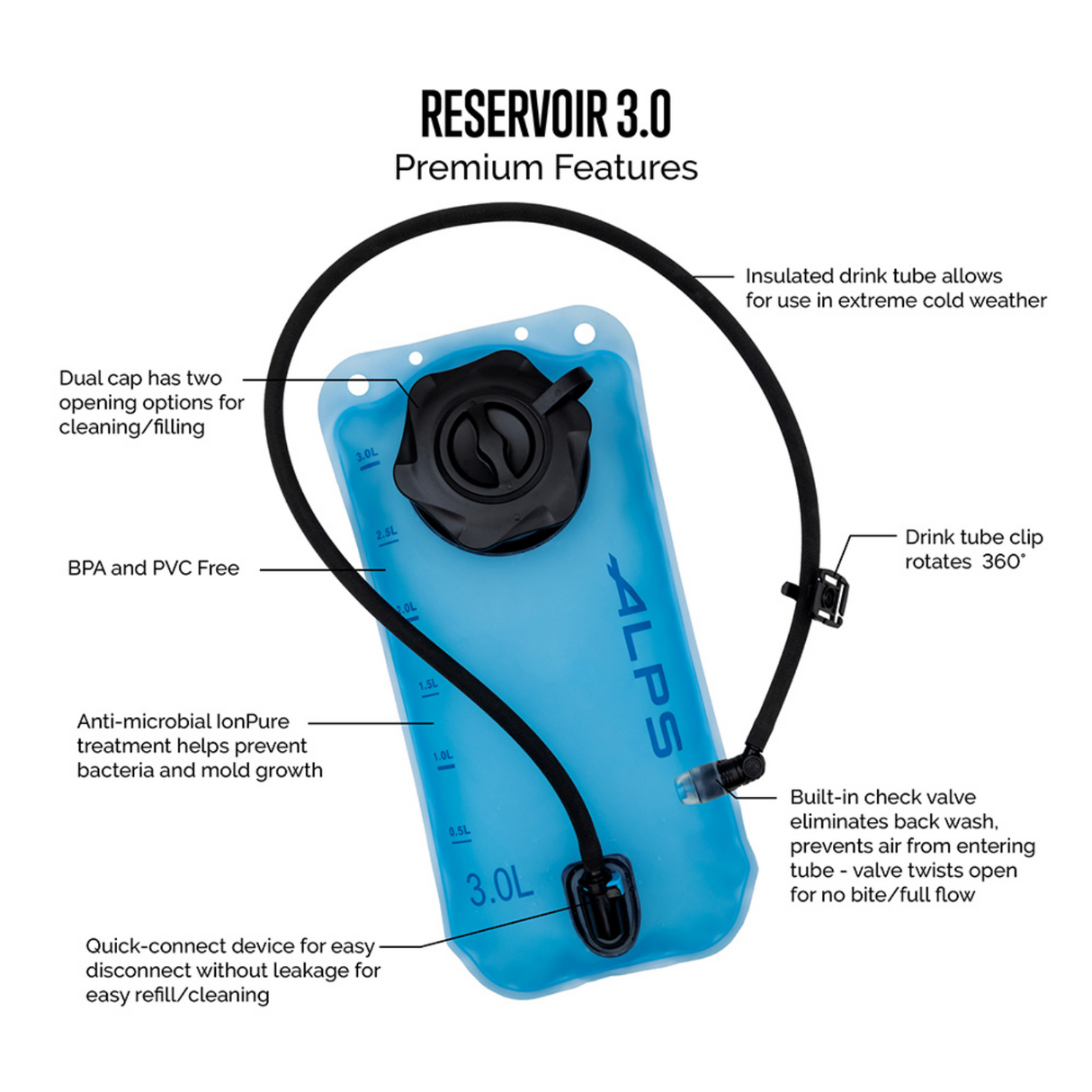 Reservoir 3.0 Hydration Pack Bladder
