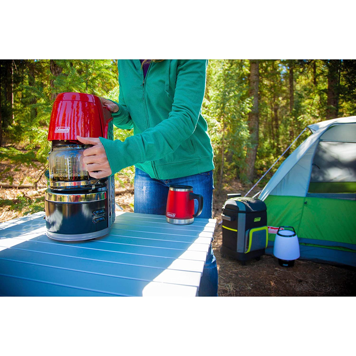 QuikPot™ 10-Cup Portable Propane Coffeemaker