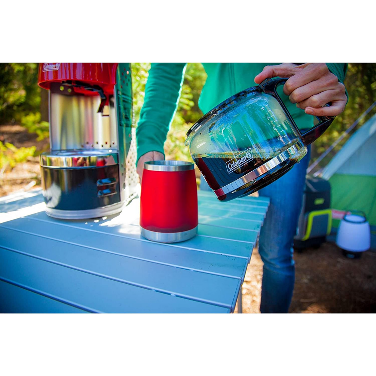 QuikPot™ 10-Cup Portable Propane Coffeemaker