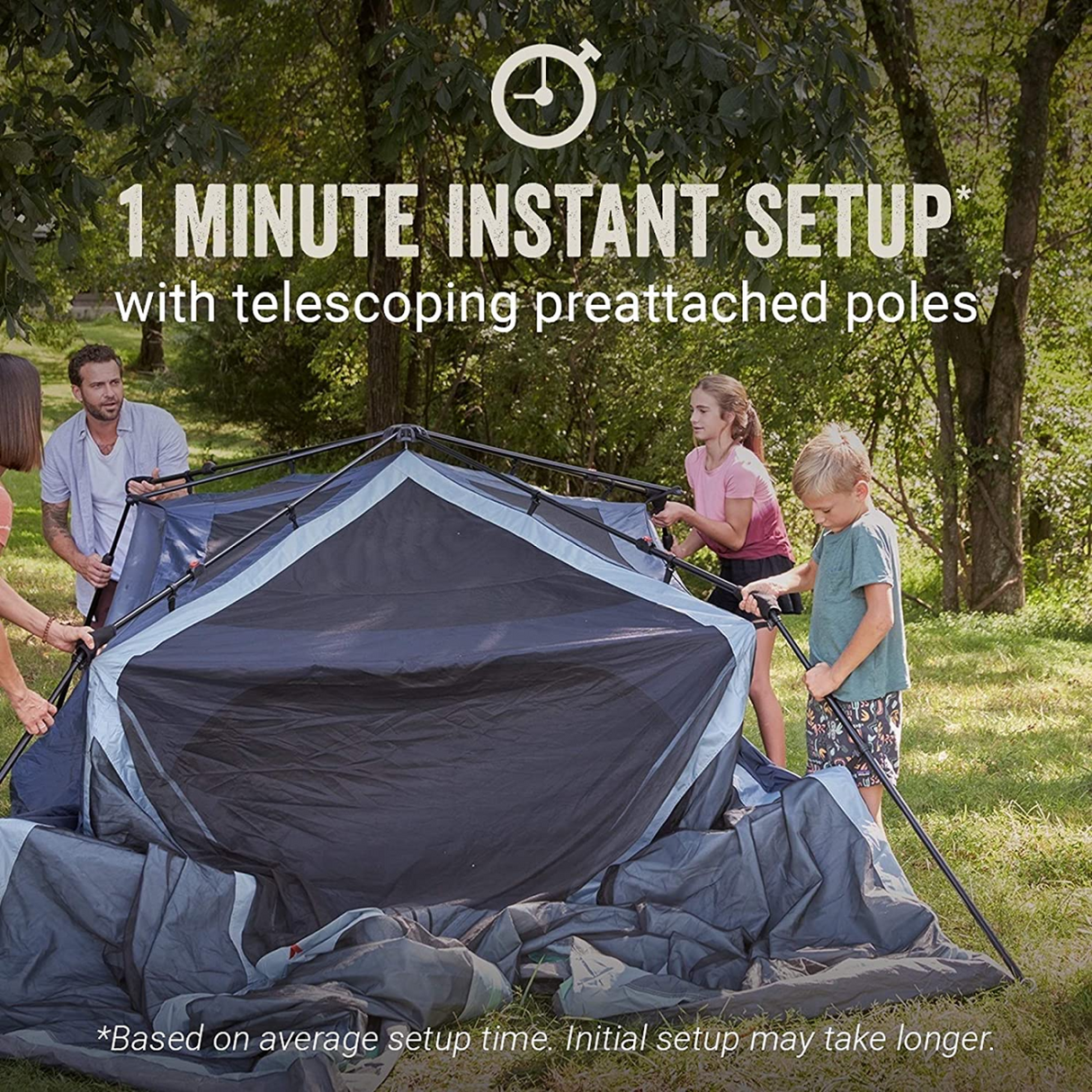 Skylodge™ 10-Person Instant Camping Tent with Screen Room
